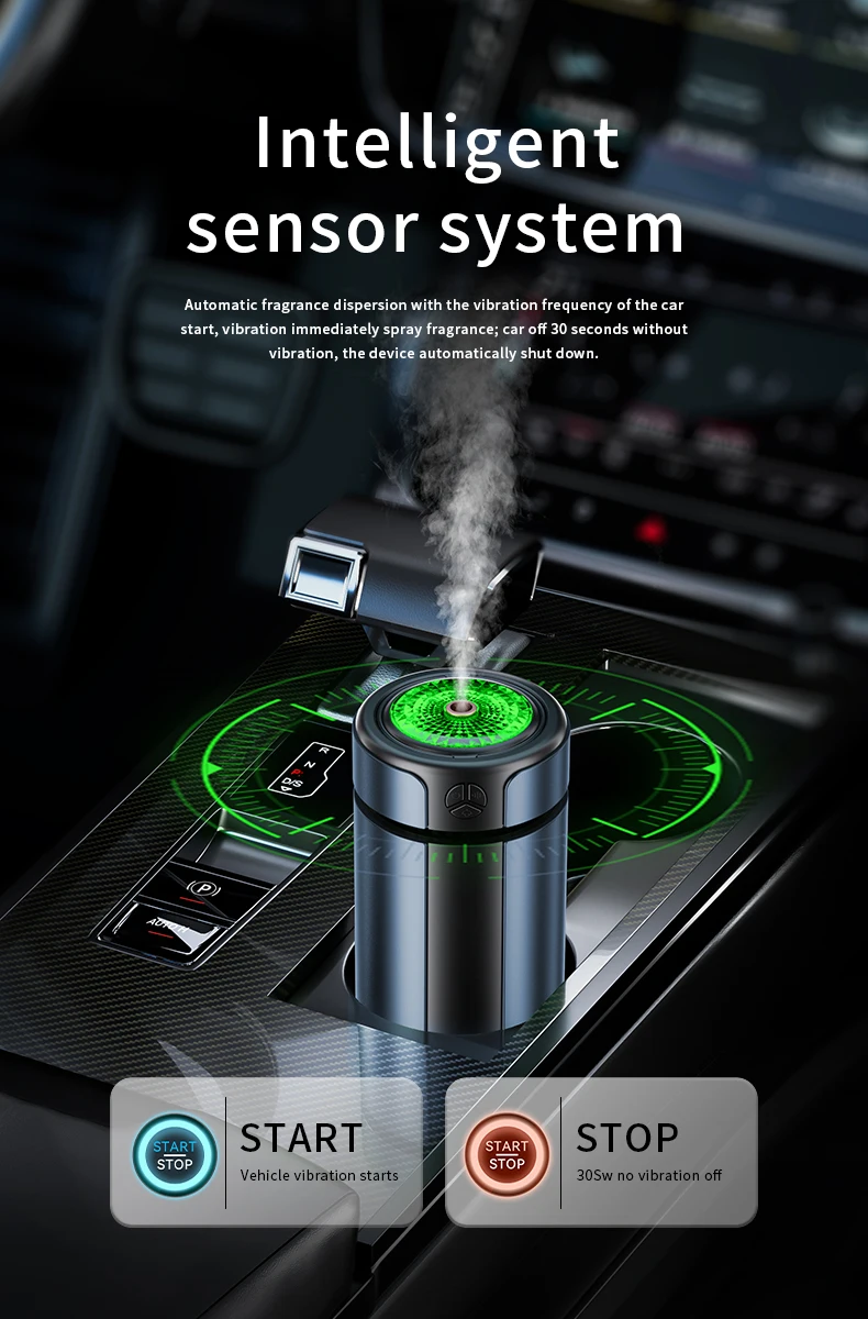 Newind Newest Luxury Smart Car Aroma Diffuser Essential Oil Spray Car