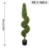 Albero a spirale sottile verde chiaro tenue (90 cm / 2,95 piedi)