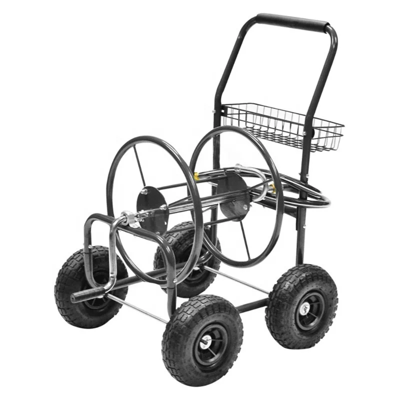 4 wheels hose reel cart with