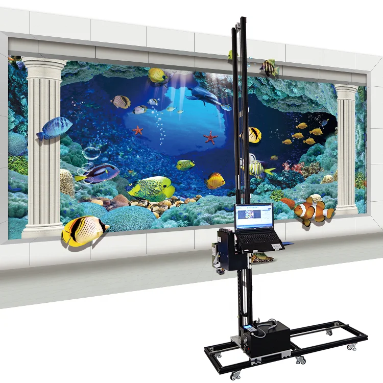 Factory Price Outdoor 3D Direct to Wall Printer Plaster Brick Painted Glass Wallpen Robot Machine