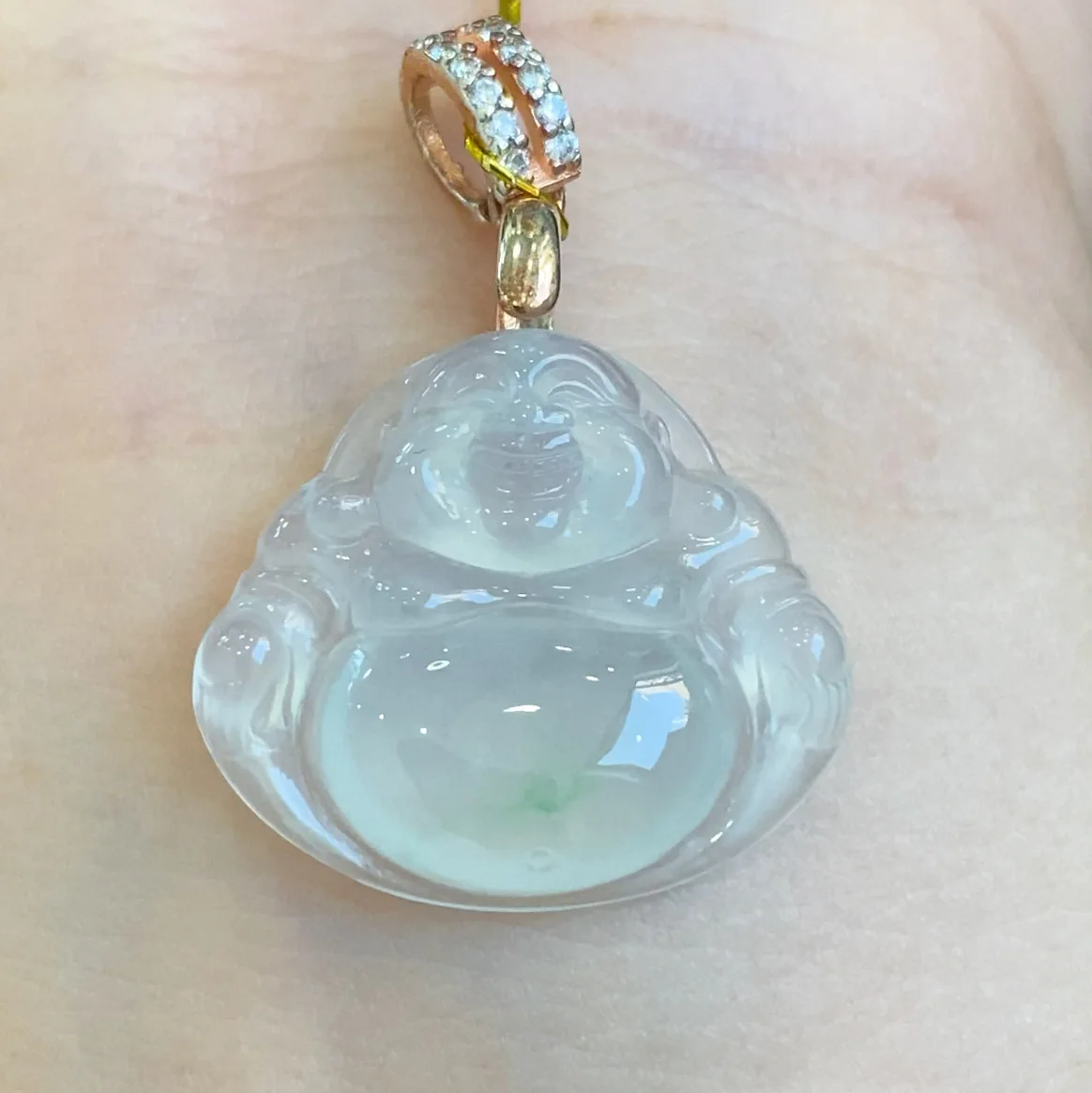 Ice Green Jade Pendant Buddha high quality