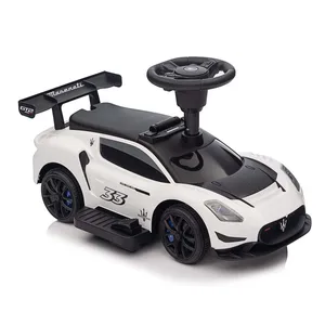 Maserati MC20 GT2 Licensed Battery Power 6V4AH Electric Manual Ride on Car White With Wheel Horn Music and Storage Box