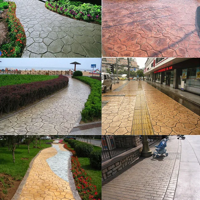 Customized Polycarbonate Rubber Stamp Concrete Mold For Construction