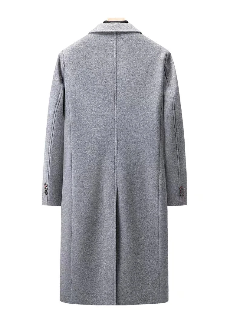 Outdoor Breasted Blazer Trench Overcoat Men Cashmere Coat Winter Double Faced Wool Men's Long Woolen_voghion.com