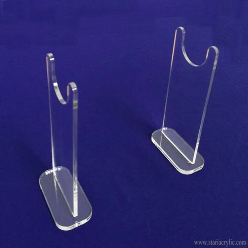 Clear Acrylic Rifle Display Stand Toy Gun Holder Stand Clear Pistols