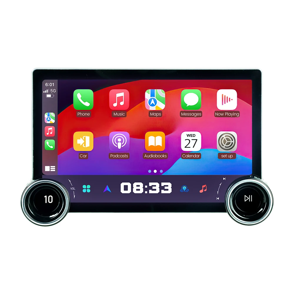 MEKEDE Universal Car Radio DVD Player Double Knob 11.8 inch 2K QLED