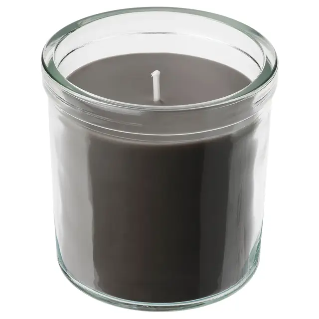 Wholesale hot sale Low price promotion ENSTAKA scented candle in glass Bonfire/grey 40 hr