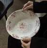 Assiette à soupe rose rose