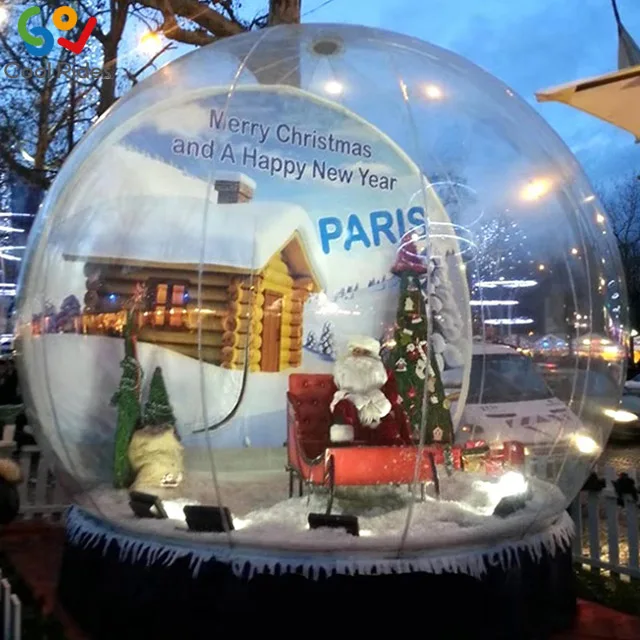 Large Photo Booth Inflatable Snow Globe Christmas Inflatable Snow Globe