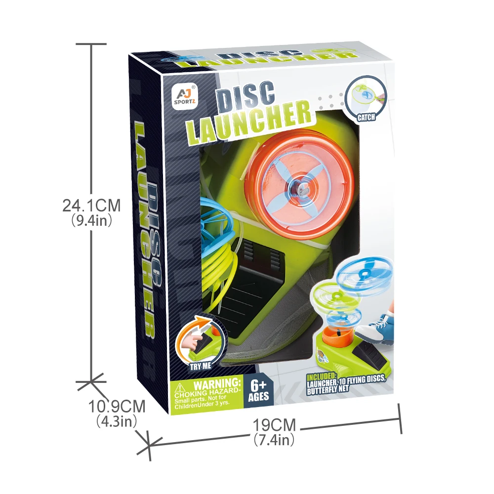 Plastic Mini Flying Disc Launcher Padel Ball Launcher New Other Outdoor Sports Toys Plastic Flying Disc Launcher