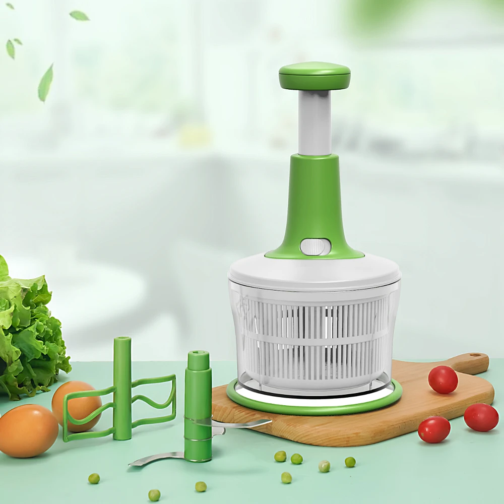 3 in 1 Veggie Chopper, Processor and Salad Spinner - Avon