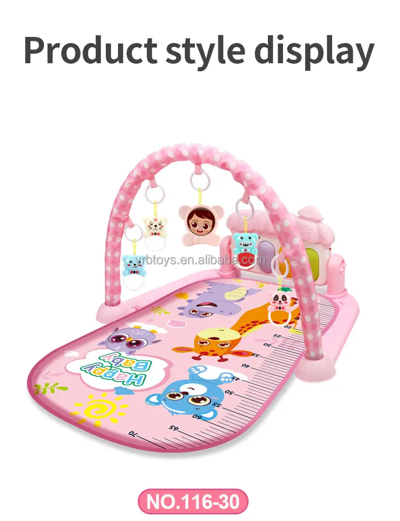 Oem Customized Special Offer Game Blanket Baby Activity Gym Mat Musical