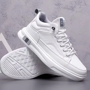 New Autumn Winter Mens Black PU Leather Mesh Fashion Trend Casual Sneakers Waterproof Non Slip Breathable Sport Running Shoes