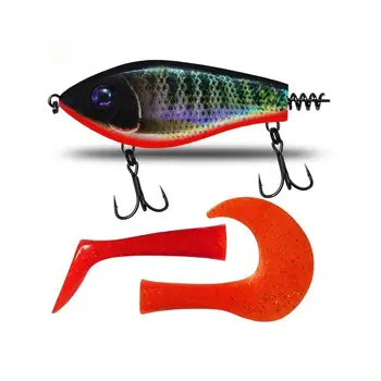 Cheery ABS Bass Hard Bait Jerk Lure 100mm 72g/76.5g Bottom Fishing Slow Sinking River/Lake – Hard Lure – view 4