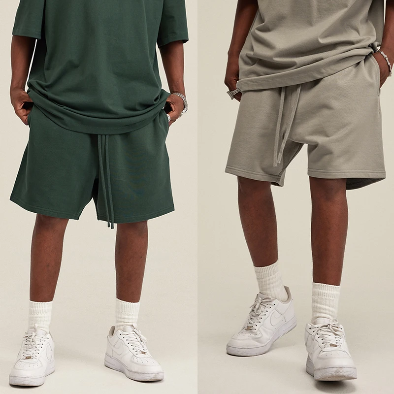 Unisex casual t shirt and short 2 piece set mens summer outfits cotton men's shorts set summer clothing set511_voghion.com