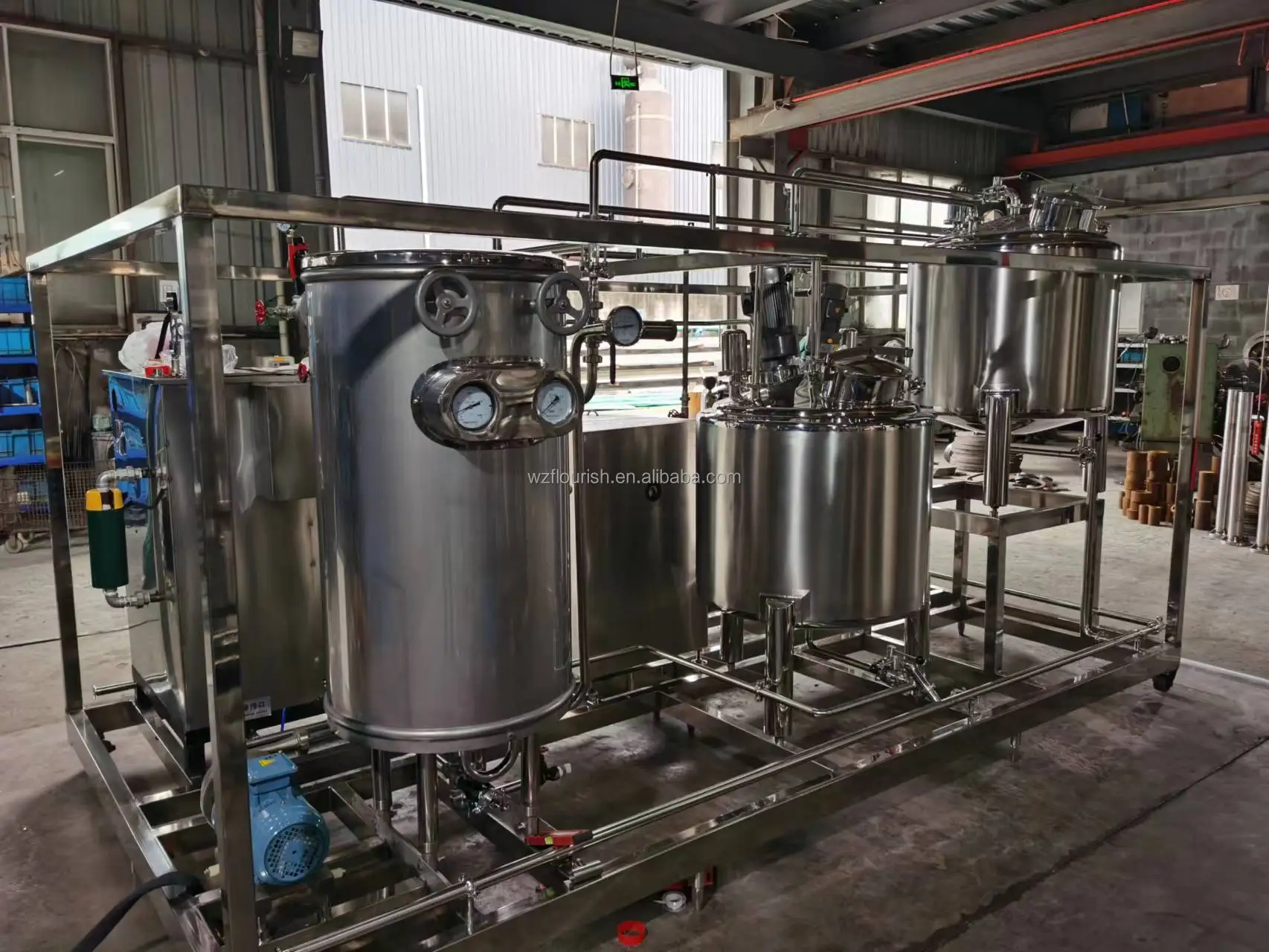 Small Condensed Milk Production Line before Delivery