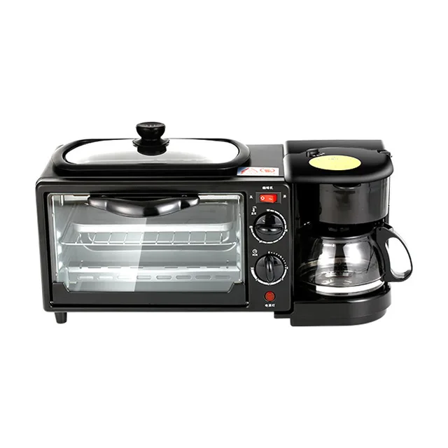 3-in-1 Busy Morning Breakfast Maker Coffee Sanji & Toaster Electric Oven