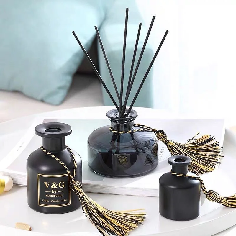 50ml 100ml 150ml 200ml 250ml 500ml Empty Perfume Oil Bottle Clear Round Square Shape Aroma Reed Diffuser Bottle with Stopper