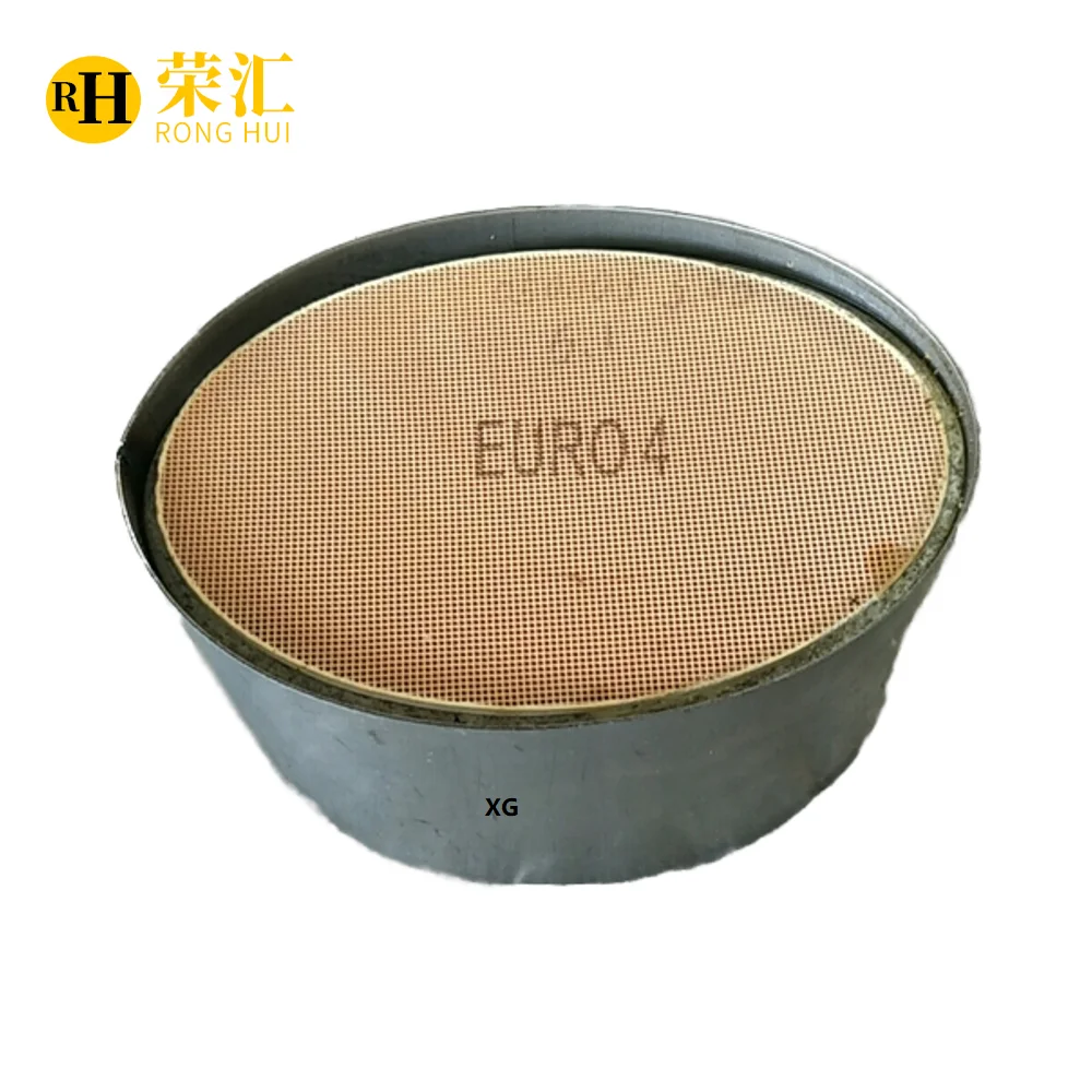 XGハニカムフィルター排気セラミック楕円形触媒400 cpsi缶詰フラット