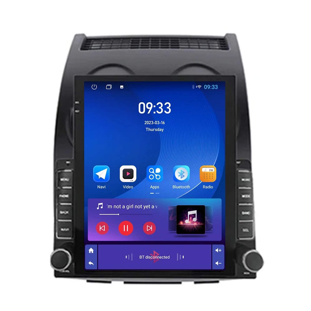 9.7" Vertical Style Tesla Screen Android Car Radio for Nissan Qashqai 1 J10 2006-2013 Caraply GPS Navigation Multimedia Player
