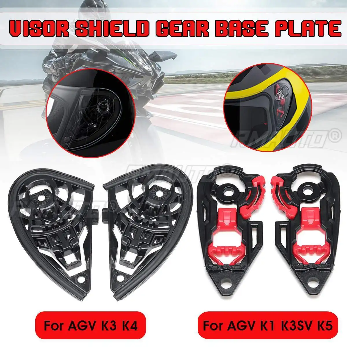 agv k3 k4 visors For Original Replacement Visor Light Tint Finishes / Clear - Day & Night Use Series Pair Motorcycle Helmet Visor Shield