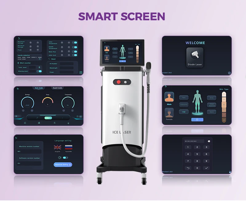 600W-1200W commercial hair removal machine