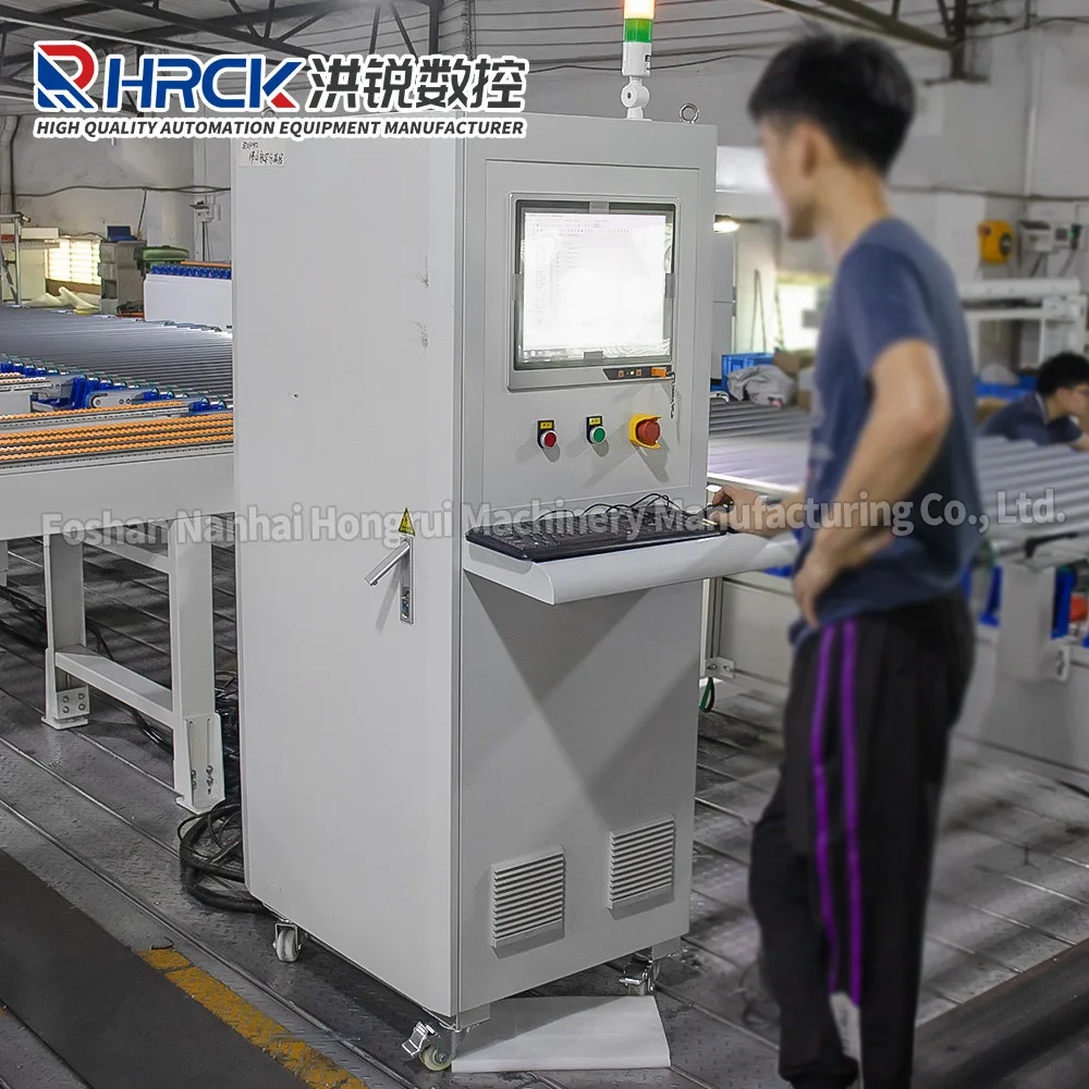 Automated unmanned sorting line, plate furniture roller conveyor line, plate packaging production line