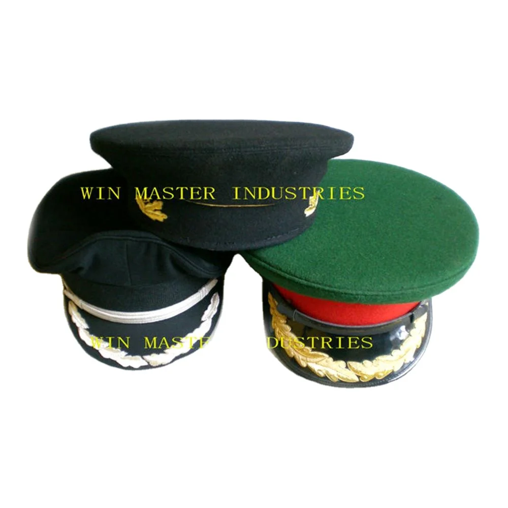 Ceremonial General Ceremonial Uniform Peak Cap Officer Hat Wholesale