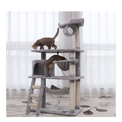 wholesale Cat tower Board Multi-level Cat Climbing Frame Tree Tower Wood Cat Tower