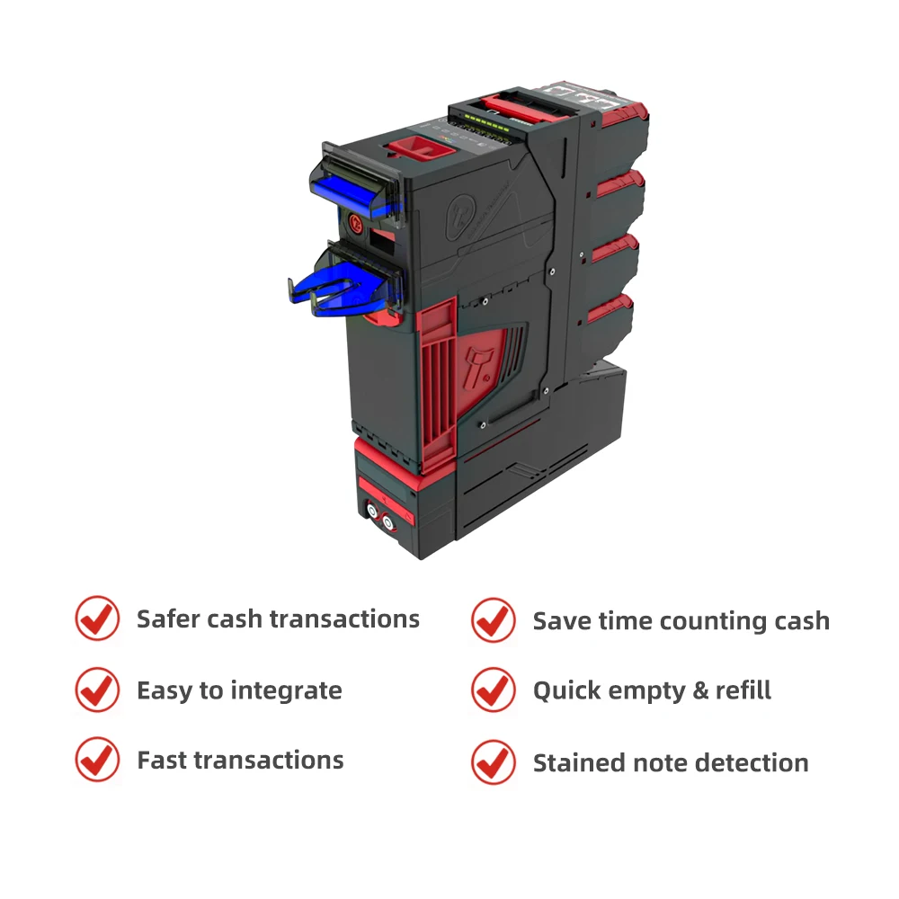 Spectral Payout SSP Protocols Direct USB Connect 420 Mixed Bills Recycling Capacity 1000 Bills Cashbox NV4000 Bill Acceptor