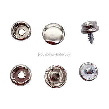 factory cheap metal iron snap buttons with screw 0.4"  indoor Furniture hardware accessories Sofa cushion Socket fastener