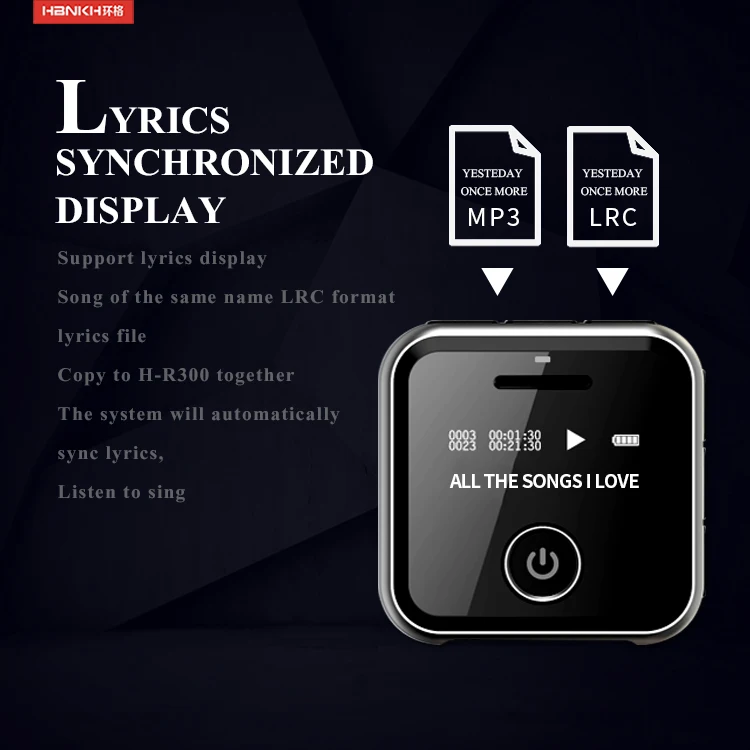 HBNKH Digital Mobile MP3 Video Player with 32GB Memory Hindi Song & Ringtones Download Free Radio Voice Recorder E-Book Function