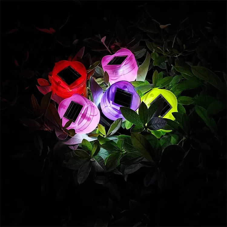 Outdoor MultiColor Changing IP11 Waterproof 1LED Solar Garden Decorative Yard Tulip Flower Stake Light