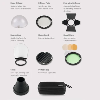 Godox H200R Flash 200Pro 200 Pro Round Flash Head AK-R1 Accessory Kit detail image