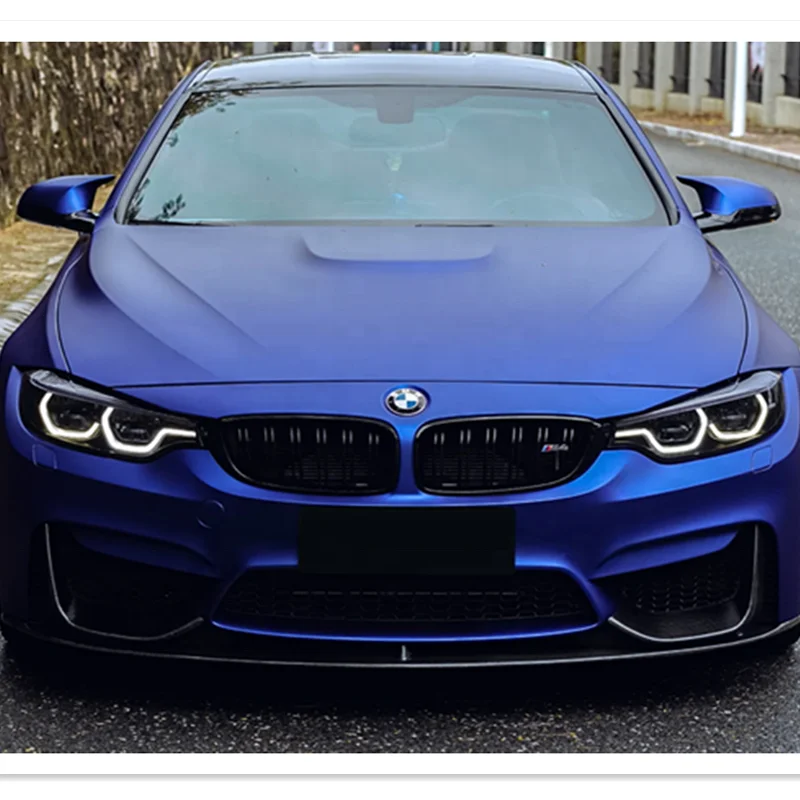 Vinyl PET PPF Matte Metallic Chrome Satin Klein Blue Lamination Film Roll Auto Folia Foil Car Body Wrap Folie Pegatinas Coating