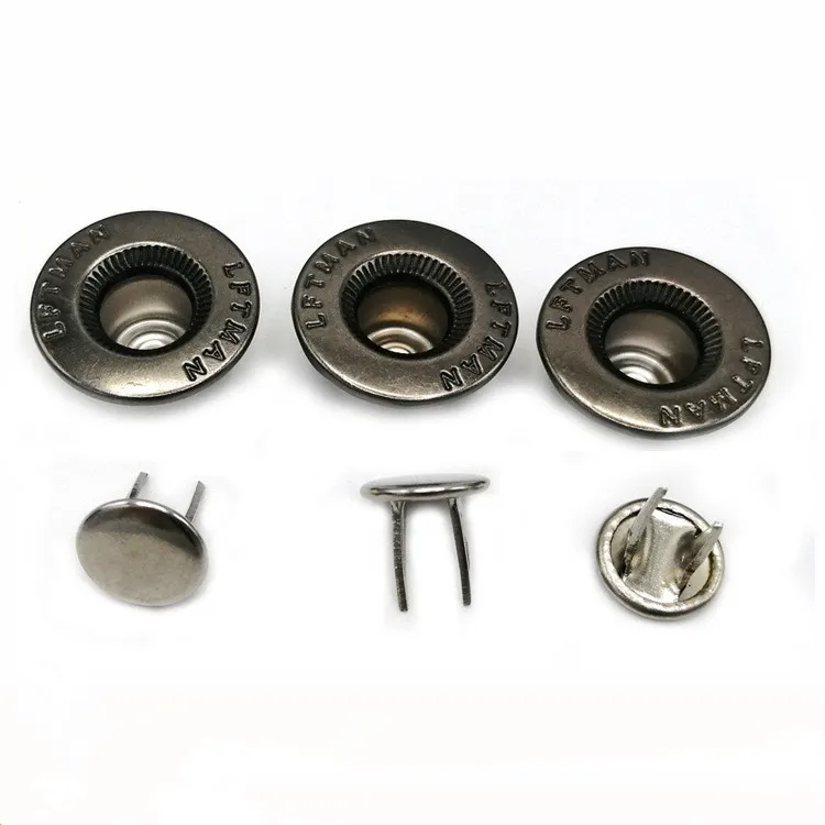 Kit De 25 Botones Para Vaqueros Sin Coser - 17 Mm, De Metal, Con Tornillos, Para Reparar Pantalones Y Chaquetas