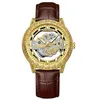 6 Gold Leather Strap