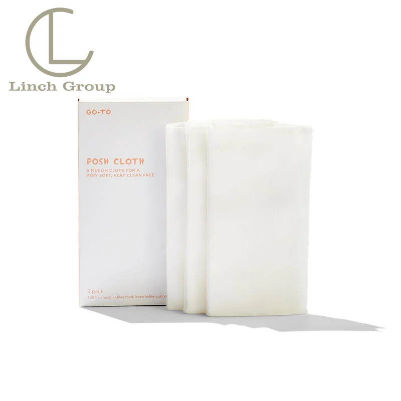 Customized Reusable Facial Cloth Face Towel Makeup Remover Organic