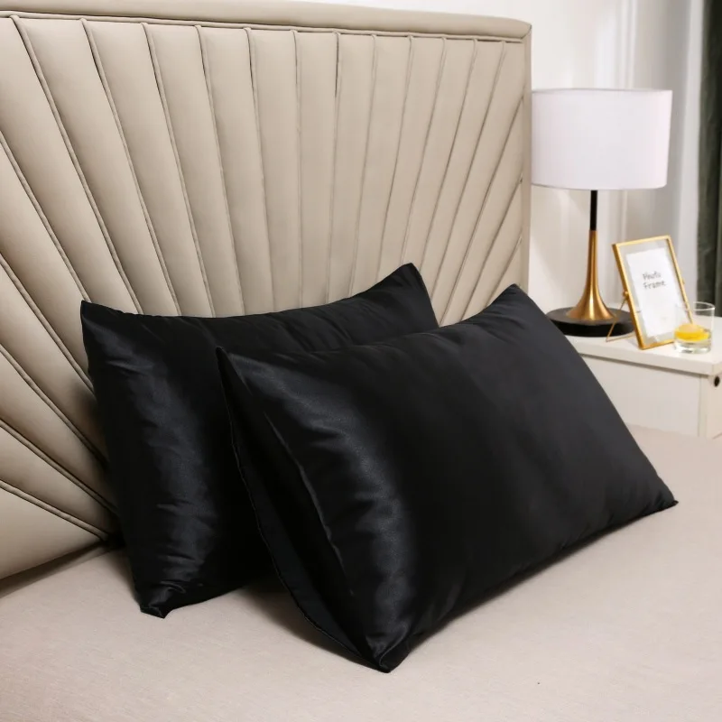 Cheap Price Soft Satin Silk Pillow Case Envelope Zipper Style Pure Emulation Satin Mulberry Silk