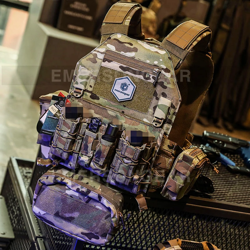 Emersongear工場卸売500Dコーデュラナイロン迷彩ベスト