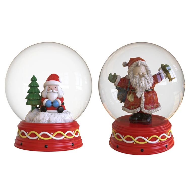 گلوب برفی سفارشی دست‌ساز هنری از رزین، گلوب آبی، تزئین کریسمس، ظرف تزئینی با صحنه‌ی کریسمس، طراحی بلورهای برفی، تزئین خانه، هدیه‌ی جشنی