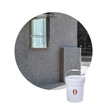 New Trends Supplier Acrylic Natural Colored Sand Stone Floor Coating Resin Wash Liquid Stone Paint H-1078
