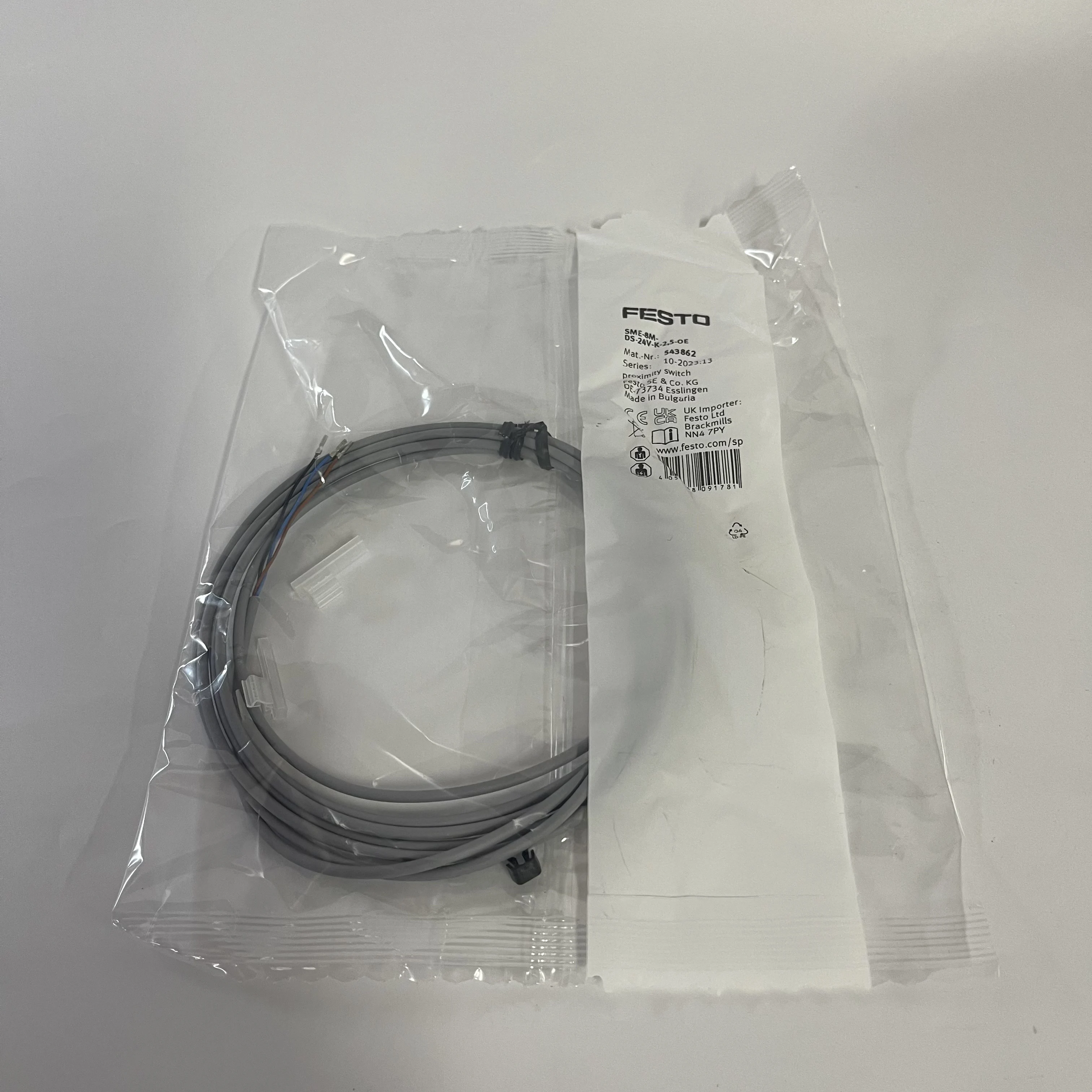 FESTO Sensor Cable SME-8M-DS-24V-K-2,5-OE FESTO Sensor Cable SME-8M-DS-24V-K-2,5-OE