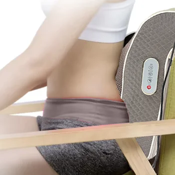 Adjustable Shiatsu Full Body Massage Machine Home Waist Infrared Therapy Belly Slimming Lower Back Massager for Pain Relief