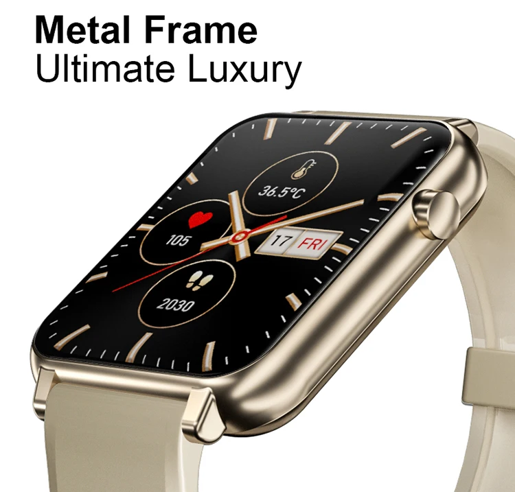 2022 пользовательские Смарт-часы Высокая точность Real SpO2 Монитор кровяного давления J-Style 2113A 1,65 'Super Amoled квадратные Смарт-часы