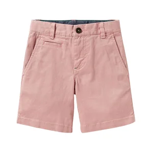Custom Cotton Elastane Stretch Twill Pants for Kids Boys Summer Shorts OEM & ODM