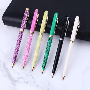P5039 Business Aluminum Ballpoint Pen 1.0mm Writing Black Ink Novelty Metal Promotion Ballpen