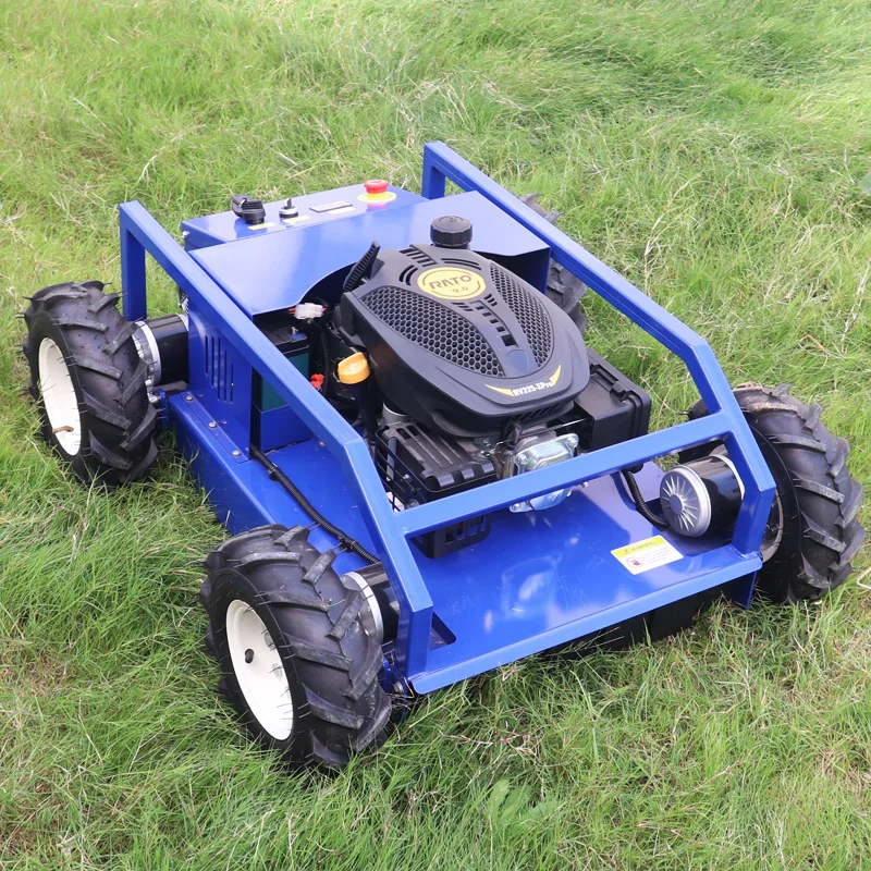 Free Shipping 1200mm CE EPA Engine All Terrain Grass Cutter Garden Agriculture Rubber Remote Control Robot Flail Lawn Mower