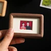 B black walnut + magnetic refrigerator