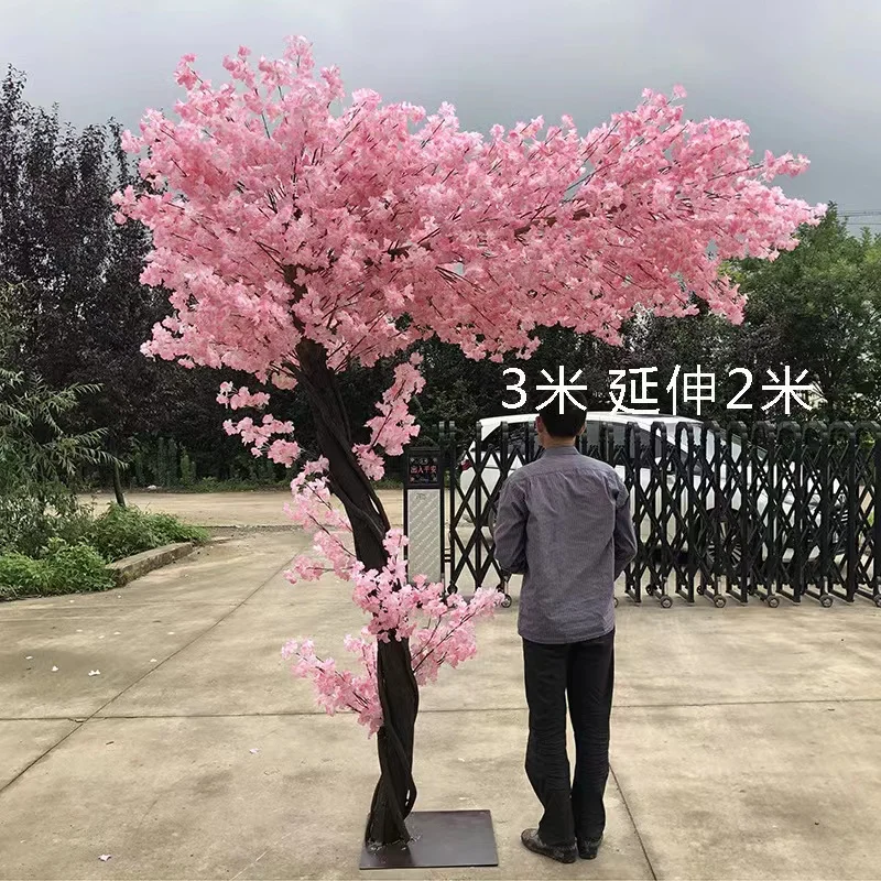 SPRING PLANTING Artificial Cherry Blossom Tree Outdoor Wedding Hotel Decoration Customized pink Artificial Cherry Tree